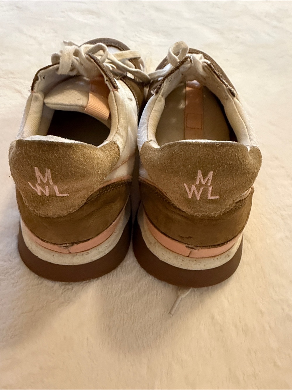 Madewell Brown and White Women's Sneakers - Picture 2 of 5